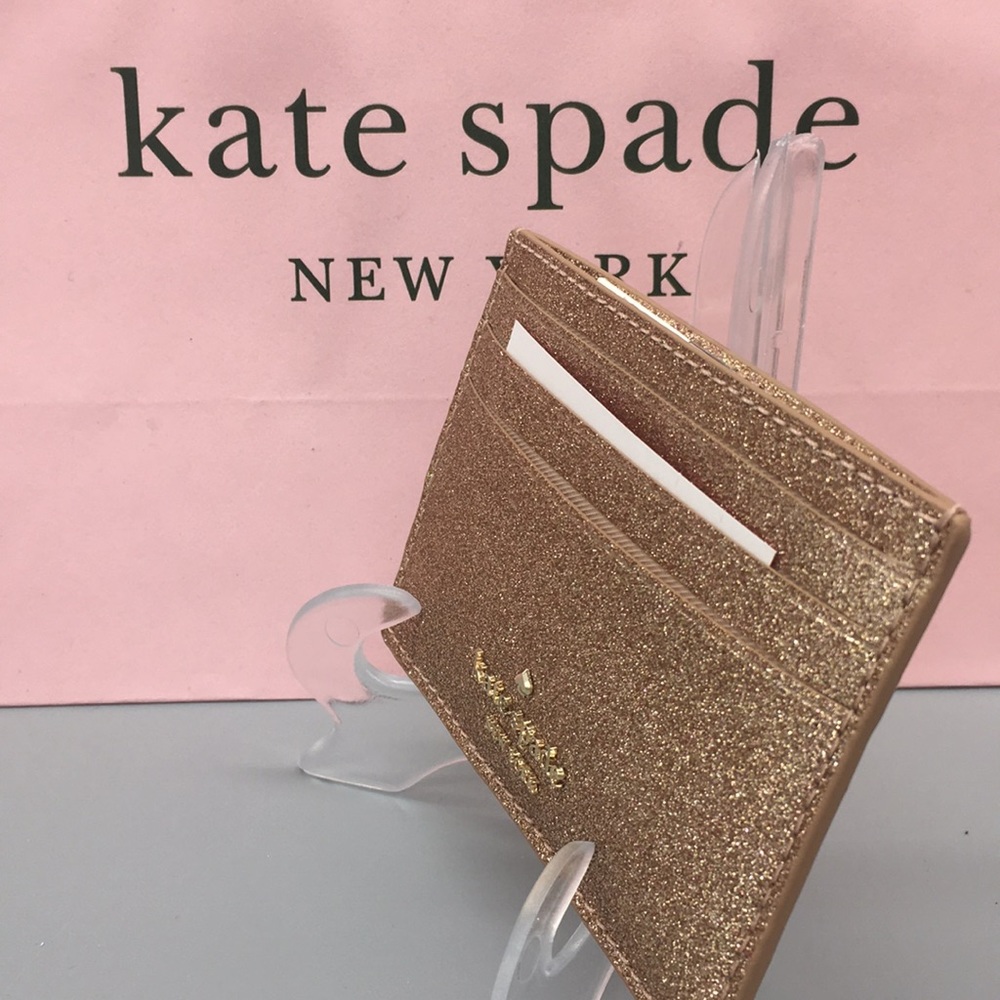 Kate Spade Small Slim Card Hold Joeley Rose Gold - Picture 4 of 8